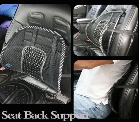 Ergonomic Lumbar Cushion in use on an office chair