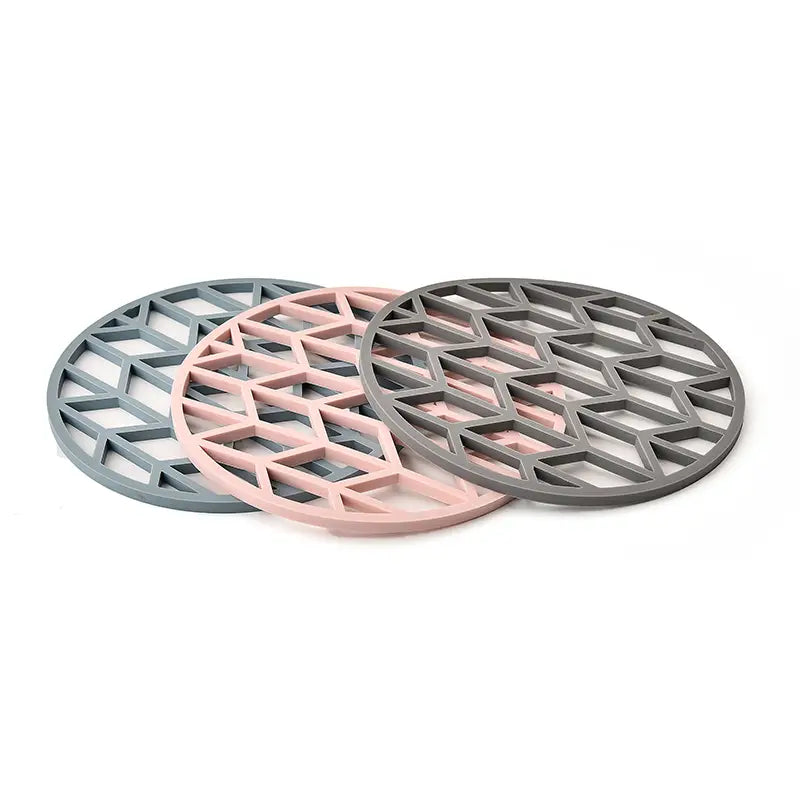 Geo Silicone Trivet Set