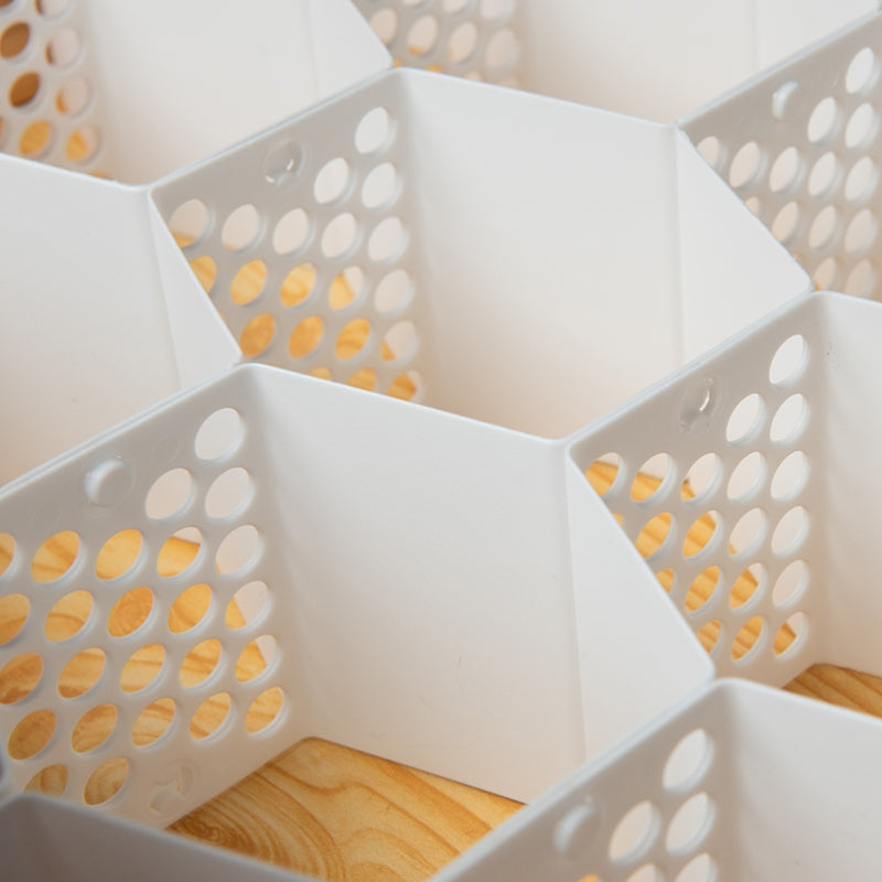 Honeycomb Drawer Divider Set organizing a drawer