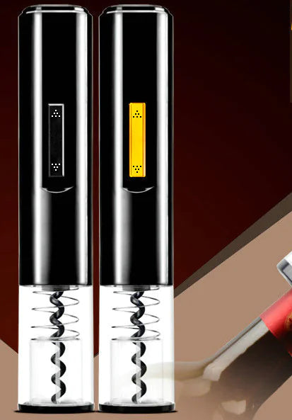 EasyPour Electric Wine Opener - full product shot showing the sleek black design