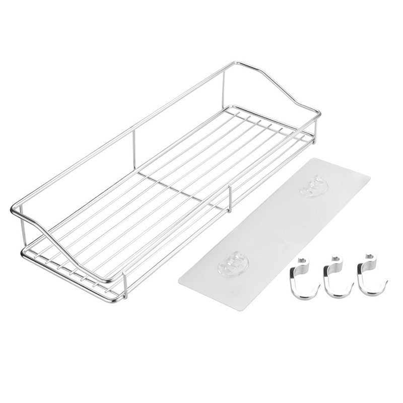 No-Drill Steel Bathroom Shelf