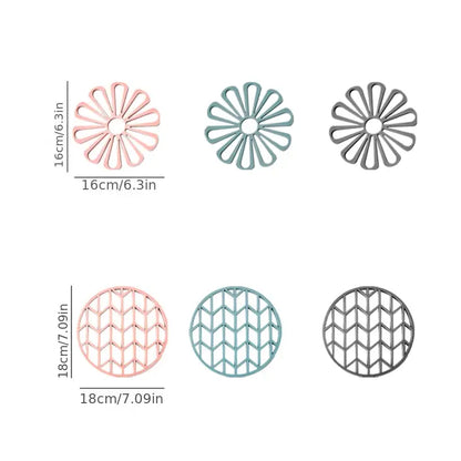 Geo Silicone Trivet Set